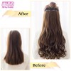 100cm Long Straight Synthetic Clip-In Hair Extensions – Heat Resistant