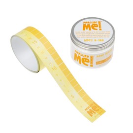 Measure Me! Roll-up Door Frame Height Chart for Boys and Girls - Orange Sunburst