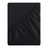 Aisbo Double Fitted Sheet Black - Extra Deep Pocket Bed