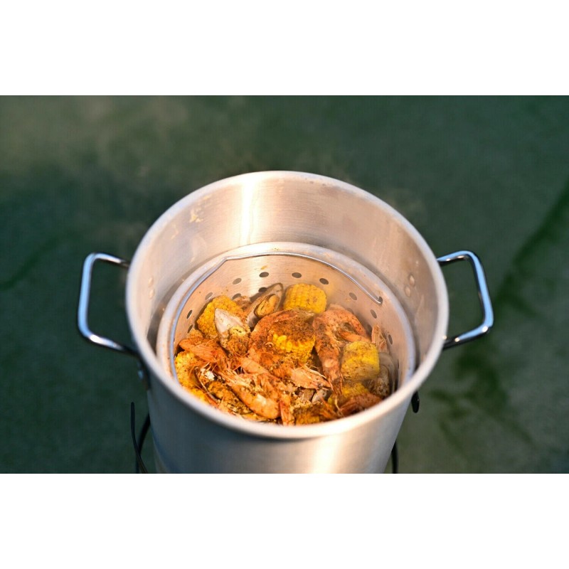 Barton 6pc Gas stove Turkey Deep Fryer boile Aluminum Pot