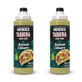 Herdez Taqueria Street Sauce, Avocado Cilantro, Mild, 9 oz, 2 pack
