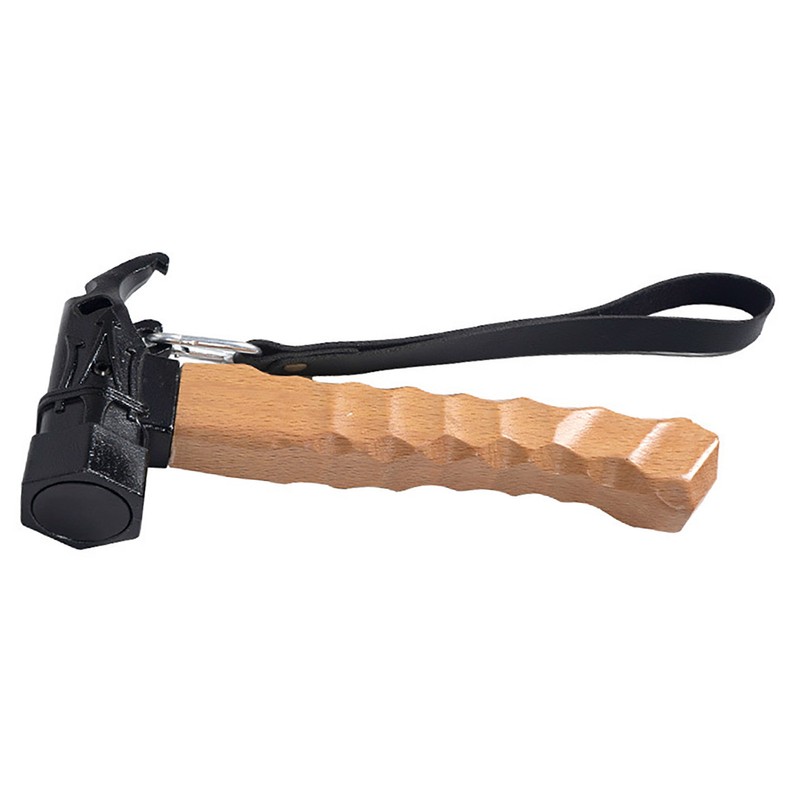 Camping Hammer Stainless Steel Tent Hammer Shock Absorbing Head Ergonomic