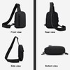 Fuaihui Small Sling Bag for Men, Cross Body Chest Shoulder