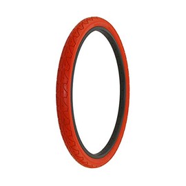 Alta Bicycle Tire Duro 26 x 1.95 Color Bike Tire Slick City Style Pattern (Red)