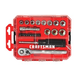 CRAFTSMAN Socket Set, Nano Metric, 3/8" Drive, 24Piece (CMMT12011)