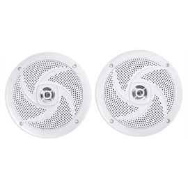 Rockville RSM65W Pair 6.5" 320W Marine Speakers, Waterproof, 0.925" Shallow Mount, CEA Compliant, UV Resistant, Rubber Surround, for Boats/ATVs/Outdoor Use