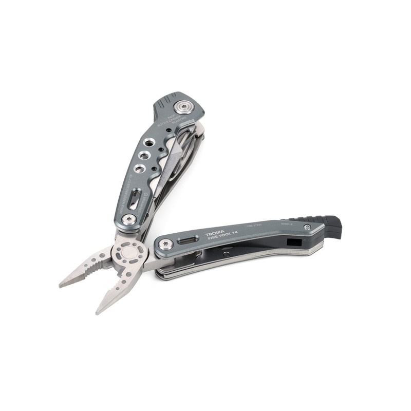 Troika Fire Tool 14 - TOL45/GY - Multifunctional Tool with