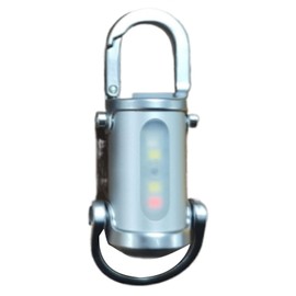 AIXXCUVQ Sturdy Keychain Flashlight Clips Securely onto Anything Pocket Torches Led Super Bright Alloy Torch Keyrings for Women, Silver