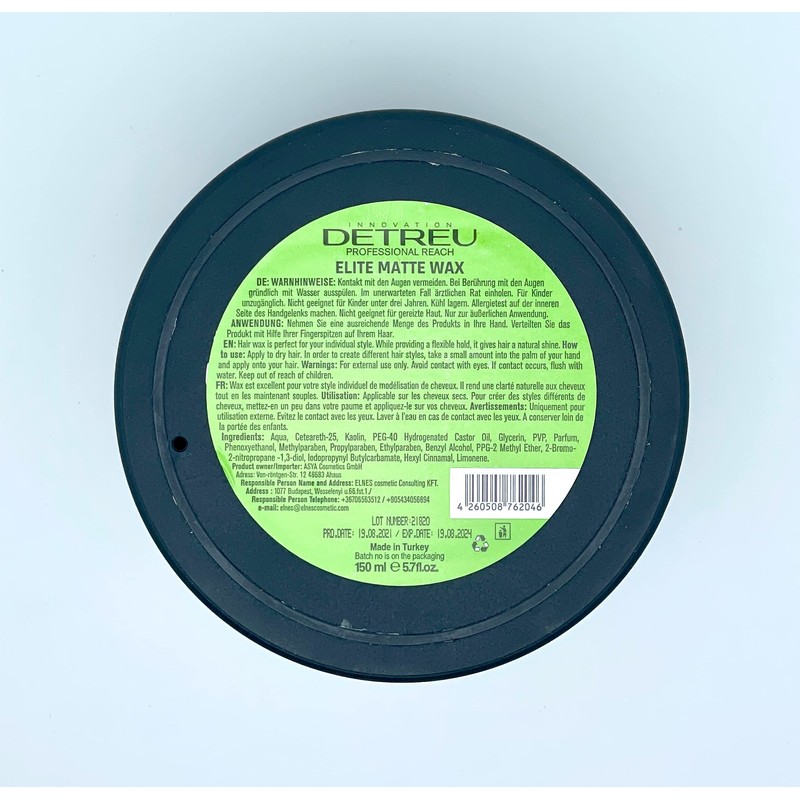 Detreu Styling Hair Wax Strong Hold and Long-Lasting Natural Look