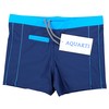 Aquarti Men's Swimming Trunks Short with Contrast Piping, 010 Dark