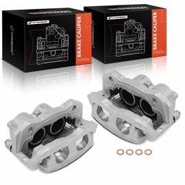 A-Premium Disc Brake Calipers Assembly with Bracket Compatible with Land Rover Range Rover 1995-2002, Discovery 1999-2002 - Front Driver and Passenger Side