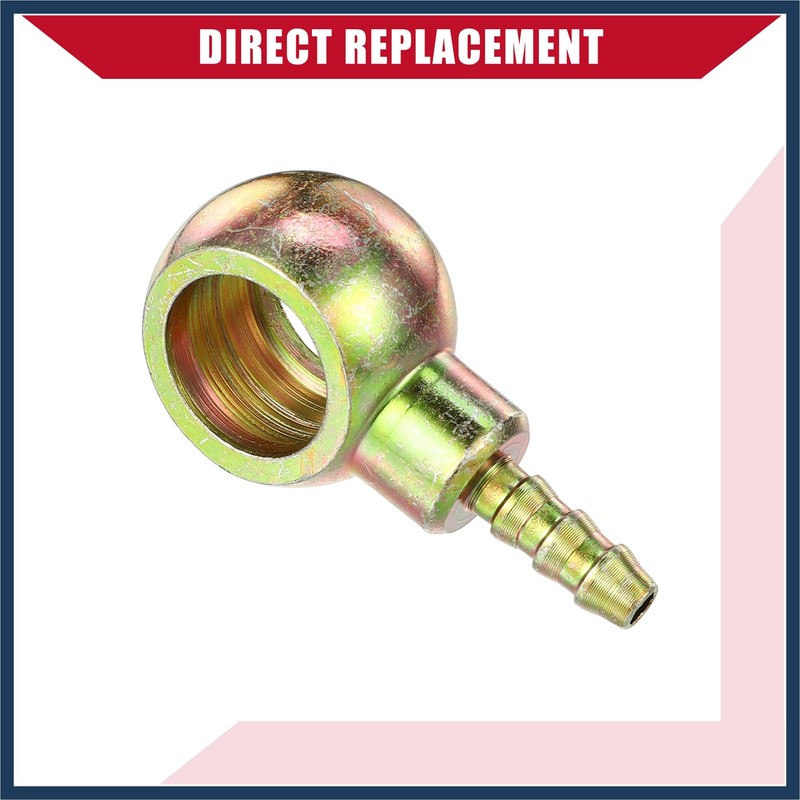 INFINAUTO Banjo Bolt Hose Barb Fitting/Inner Brake Fuel Line Fitting