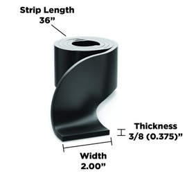 Isolate It!: Sorbothane Strip 36” (91.4cm) x 2” (5.1cm) x 3/8” (0.953cm) 70 Duro - 1 Strip