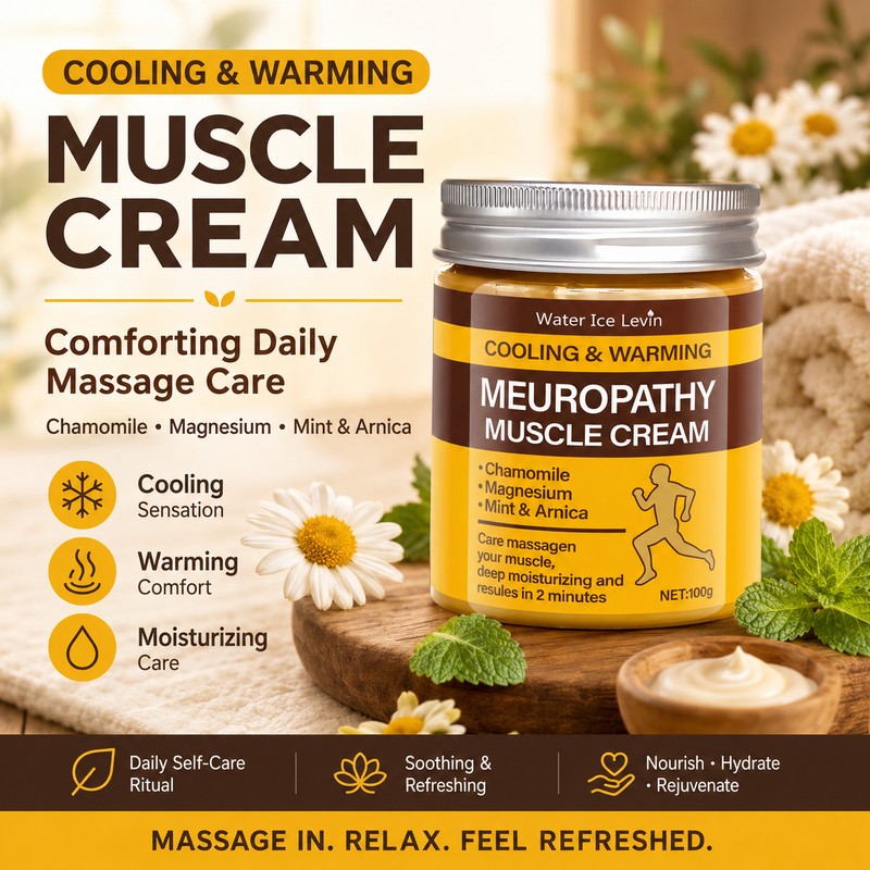 Cooling & Warming Muscle Cream for Daily Moisturizing – Chamomile