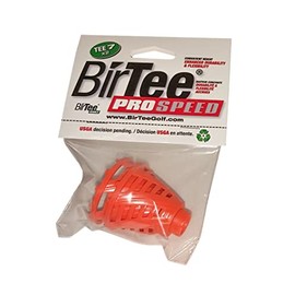 BirTee Pro Golf Tees - Size #7 (1 3/4") Individual Size Pack - 2 Tees Per Pack. Winter/Mat/Simulator Tees (Orange)