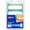 Avery Durable Labels for Kids' Gear, 3-1/2" x 1-1/4", Assorted