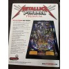 Stern Metallica Pinball Premium Flyer