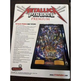Stern Metallica Pinball Premium Flyer
