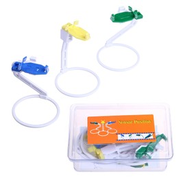3 PCS Dental X-Ray Film Sensor Positioner Set – Color-Coded Holders for Precise Digital Sensor Alignment, Enhanced Imaging Quality for Dentistry Accurate Diagnosis