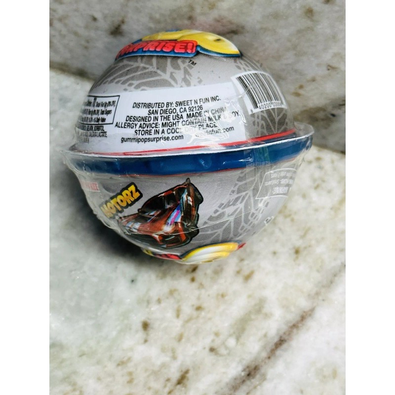 BALL 1 GUMMI POP SURPRISE REVEAL MOTORZ TOY & CANDY