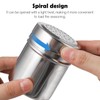 VALICLUD 2pcs Stainless Steel Shaker with Handle Seasoning Container for