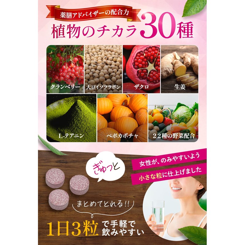 占部大観堂製薬 クランベリー30の恵み（90粒・約1ヶ月分） クランベリー サプリ トイレ フェムケア