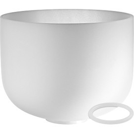 Meinl Sonic Energy Crystal Singing Bowl 12" F Note Heart Chakra, High-purity Quartz — for Meditation, ASMR, Sound Therapy, Yoga