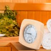 Sauna Thermometer/Hygrometer, Analog Hygrometer, Wall Mounted, High Precision, Easy to