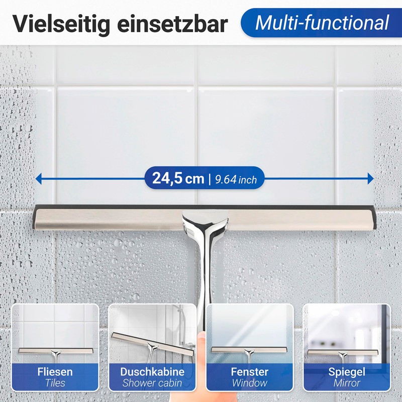 WENKO Terni Plus Bathroom Wiper