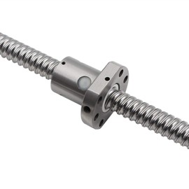 GUWANJI Ball Screw SFU1204 450mm Ballscrew Antibacklash 1204 Ball Screws with Metal Ball Screw Nut for CNC Route Grinding Machine, Diameter 12mm Pitch 4mm (Length 450mm)