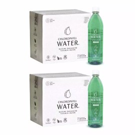 Chlorophyll Water® (2 Cases/24 bottles) Nature Enhanced Purified Vitamin Water