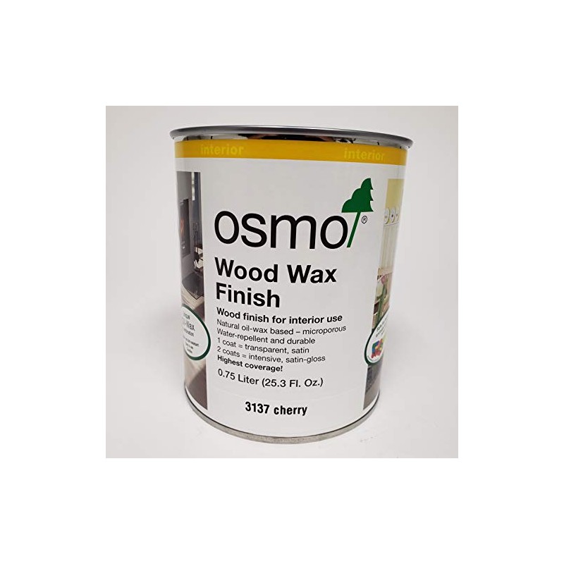 Osmo Wood Wax Finish Transparent, 3137 Cherry - .750 Liter