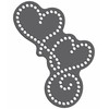 Rhinestone Genie Two Hearts - Plantilla magnética de diamantes de
