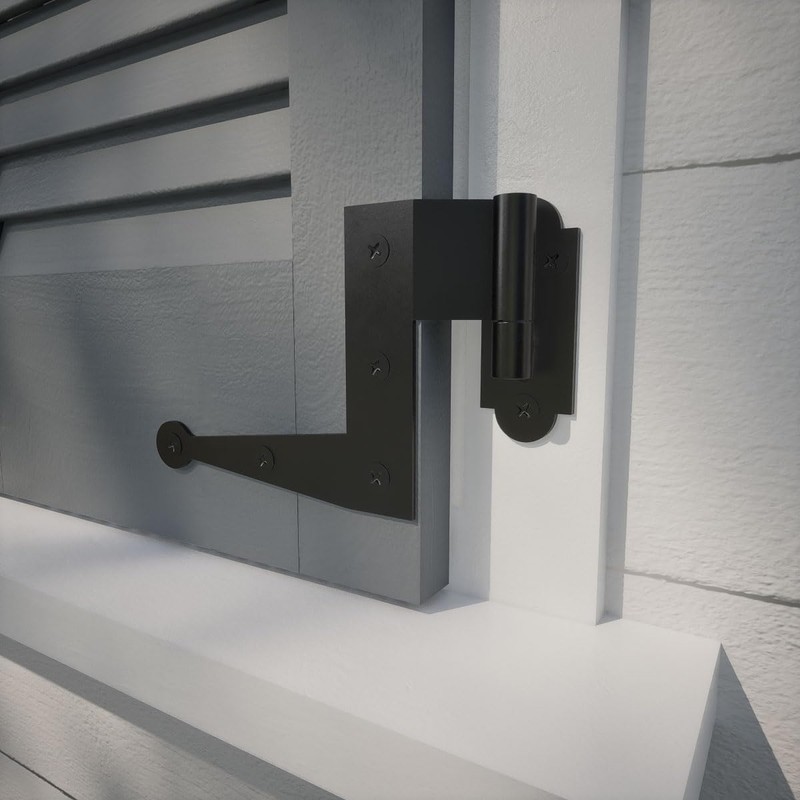 SteelTek L-Hinge with 1/2" Offset (Sold as Pair), 304 Stainless