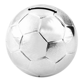 Silver Plated 6303 Football Money Box