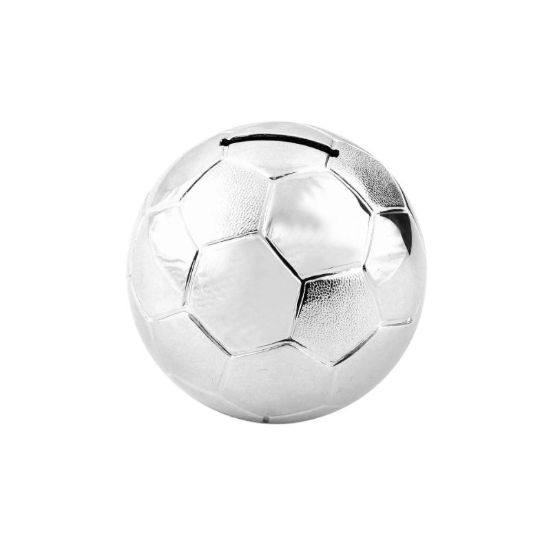 Silver Plated 6303 Football Money Box