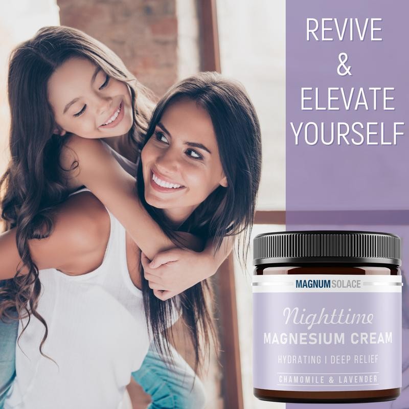 Nighttime Magnesium Cream for Women & Men - Lightly Scented