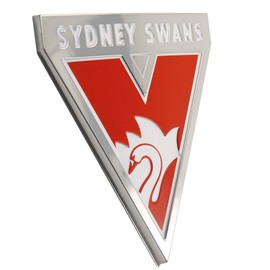 Sydney Swans AFL 3D Chrome Emblem Badge - for Cars, Bikes, Laptops, Most Things
