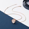 constantlife Heart Crystal Pendant Urn Necklace for Women Memorial Cremation