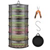 VIVOSUN 6-Layer Mesh Drying Rack Hanging Design with Green Zippers