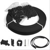 Ceiling Curtain Track – 5M Flexible Bendable Black Ceiling Mount