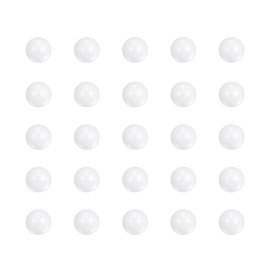 HARFINGTON 30pcs Zirconia Ceramic Balls 2.5mm Diameter G10 ZrO2 Ball for Bearings, White