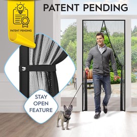 TOPOST Mosquitero Magnetico para Puerta Pocket y Cortina 100x210 CM, Fly Screen Door