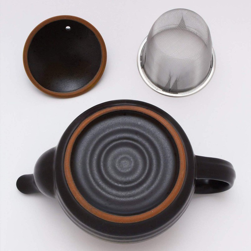 Mino Ware Pot, Bizen Style Rokubei, Made in Japan