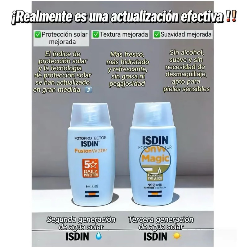 Isdin Fotoprotector Fusion Water Magic Spf 50 50ml