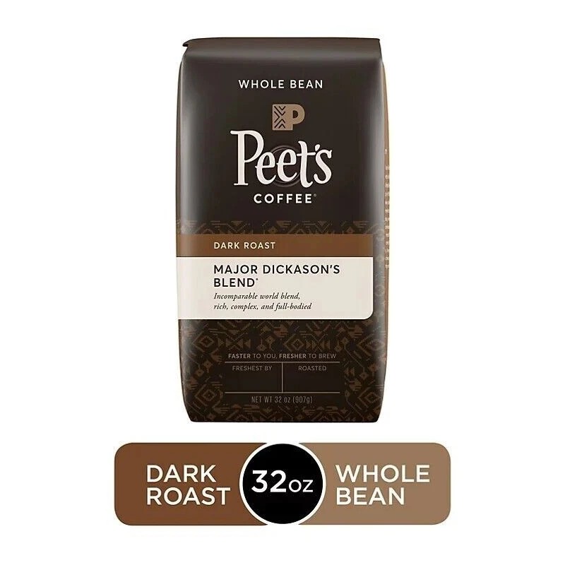 Peet's Coffee 2 Packs Peet's Coffee Major Dickason's Blend Deep Roast,