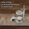 SonKo Nickel Incense Burner Incense Burner with Strainer for Smoking