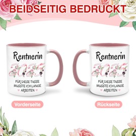Bingtoo Ruhestand Geschenk Frauen, Renteneintritt Geschenk Frau, Rentnerin 2025 für Diese Tasse Musste Ich Lange Arbeiten, Geschenkideen Zum Renteneintritt 2025, Abschiedsgeschenk Kollegen