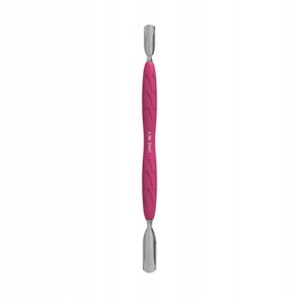 Staleks Manicure pusher Gummy with silicone handle UNIQ 10 TYPE 1 – Stainless Steel – Professional Cuticle Tool (rounded wide and rounded narrow pusher)