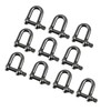 HFS(R) 10 Piece Stainless Steel Shackle, Load 400kg, D-Shaped Shackle,